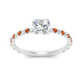 Thumbnail 43 - three-fourth-under-halo-asscher-cut-diamond-engagement-ring-with-orange-sapphire-in-FD9168ASRGSAORANGLE3-NL-WG