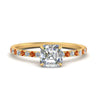 Load image into Gallery viewer, three-fourth-under-halo-asscher-cut-diamond-engagement-ring-with-orange-sapphire-in-FD9168ASRGSAORANGLE3-NL-YG