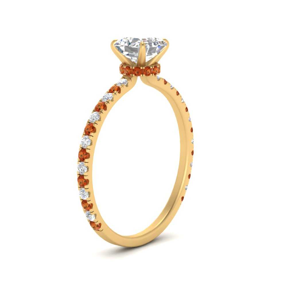 three-fourth-under-halo-asscher-cut-diamond-engagement-ring-with-orange-sapphire-in-FD9168ASRGSAORANGLE3-NL-YG