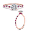 Load image into Gallery viewer, three-fourth-under-halo-asscher-cut-diamond-engagement-ring-with-pink-sapphire-in-FD9168ASRGSADRPIANGLE3-NL-RG