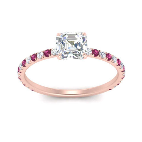 three-fourth-under-halo-asscher-cut-diamond-engagement-ring-with-pink-sapphire-in-FD9168ASRGSADRPIANGLE3-NL-RG