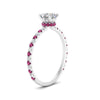 Load image into Gallery viewer, three-fourth-under-halo-asscher-cut-diamond-engagement-ring-with-pink-sapphire-in-FD9168ASRGSADRPIANGLE3-NL-WG