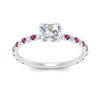 Load image into Gallery viewer, three-fourth-under-halo-asscher-cut-diamond-engagement-ring-with-pink-sapphire-in-FD9168ASRGSADRPIANGLE3-NL-WG