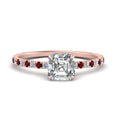Thumbnail 74 - three-fourth-under-halo-asscher-cut-diamond-engagement-ring-with-ruby-in-FD9168ASRGRUDRANGLE3-NL-RG