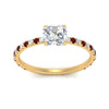 Load image into Gallery viewer, three-fourth-under-halo-asscher-cut-diamond-engagement-ring-with-ruby-in-FD9168ASRGRUDRANGLE3-NL-YG