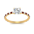 Thumbnail 19 - three-fourth-under-halo-asscher-cut-diamond-engagement-ring-with-ruby-in-FD9168ASRGRUDRANGLE3-NL-YG