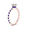 Load image into Gallery viewer, three-fourth-under-halo-asscher-cut-diamond-engagement-ring-with-sapphire-in-FD9168ASRGSABLANGLE3-NL-RG