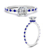 Load image into Gallery viewer, three-fourth-under-halo-asscher-cut-diamond-engagement-ring-with-sapphire-in-FD9168ASRGSABLANGLE3-NL-WG