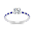 Thumbnail 35 - three-fourth-under-halo-asscher-cut-diamond-engagement-ring-with-sapphire-in-FD9168ASRGSABLANGLE3-NL-WG