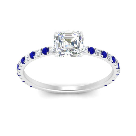 three-fourth-under-halo-asscher-cut-diamond-engagement-ring-with-sapphire-in-FD9168ASRGSABLANGLE3-NL-WG