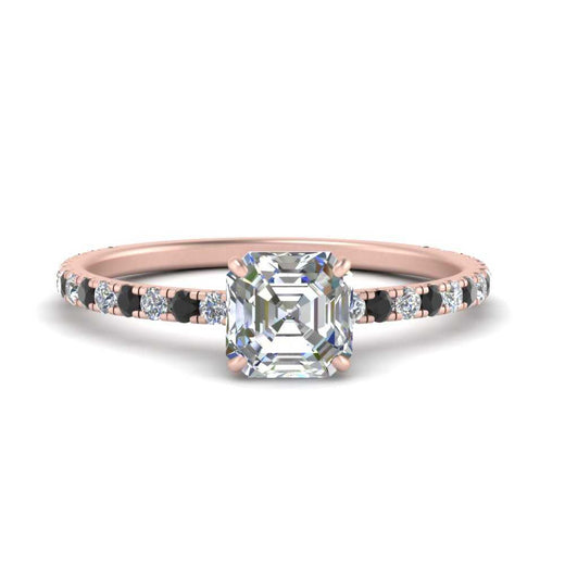 three-fourth-under-halo-asscher-cut-engagement-ring-with-black-diamond-in-FD9168ASRGBLACKANGLE3-NL-RG