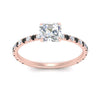 Load image into Gallery viewer, three-fourth-under-halo-asscher-cut-engagement-ring-with-black-diamond-in-FD9168ASRGBLACKANGLE3-NL-RG