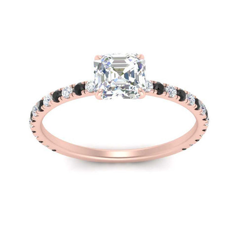 three-fourth-under-halo-asscher-cut-engagement-ring-with-black-diamond-in-FD9168ASRGBLACKANGLE3-NL-RG