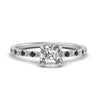 Load image into Gallery viewer, three-fourth-under-halo-asscher-cut-engagement-ring-with-black-diamond-in-FD9168ASRGBLACKANGLE3-NL-WG
