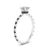 Load image into Gallery viewer, three-fourth-under-halo-asscher-cut-engagement-ring-with-black-diamond-in-FD9168ASRGBLACKANGLE3-NL-WG