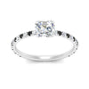 Load image into Gallery viewer, three-fourth-under-halo-asscher-cut-engagement-ring-with-black-diamond-in-FD9168ASRGBLACKANGLE3-NL-WG