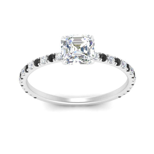 three-fourth-under-halo-asscher-cut-engagement-ring-with-black-diamond-in-FD9168ASRGBLACKANGLE3-NL-WG
