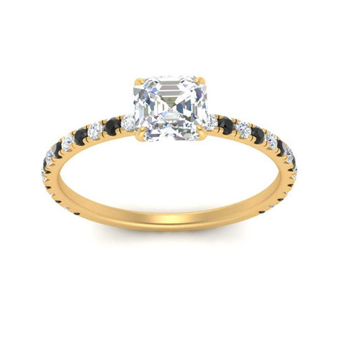 three-fourth-under-halo-asscher-cut-engagement-ring-with-black-diamond-in-FD9168ASRGBLACKANGLE3-NL-YG