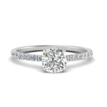 Load image into Gallery viewer, three-fourth-under-halo-cushion-cut-diamond-engagement-ring-in-FD9168CURANGLE3-NL-WG
