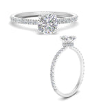 Load image into Gallery viewer, three-fourth-under-halo-cushion-cut-diamond-engagement-ring-in-FD9168CURANGLE3-NL-WG

