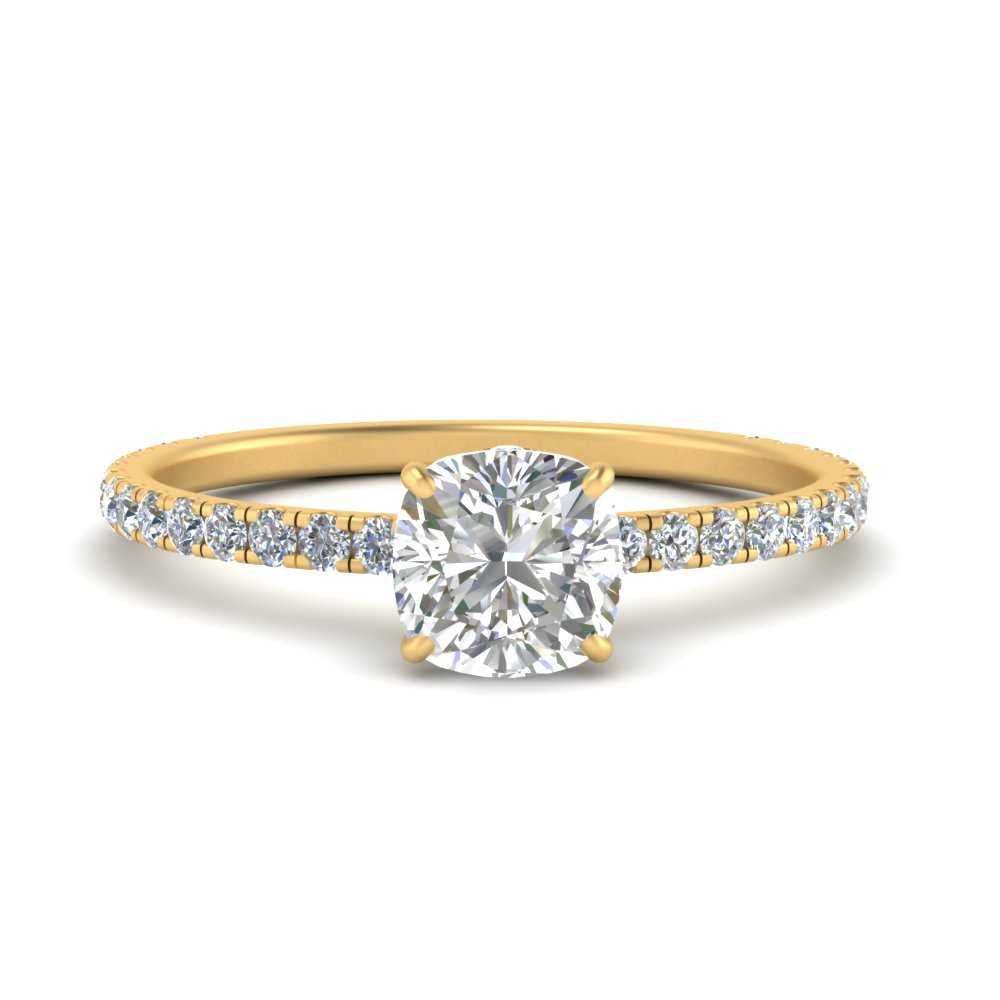 three-fourth-under-halo-cushion-cut-diamond-engagement-ring-in-FD9168CURANGLE3-NL-YG