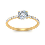 Load image into Gallery viewer, three-fourth-under-halo-cushion-cut-diamond-engagement-ring-in-FD9168CURANGLE3-NL-YG
