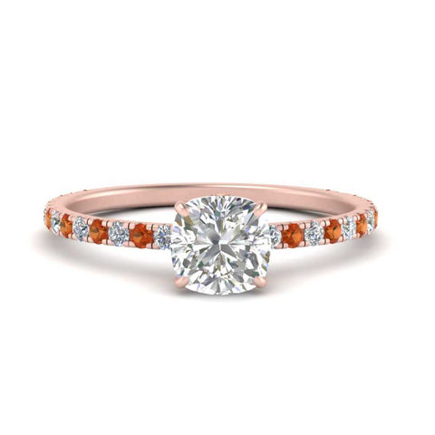 three-fourth-under-halo-cushion-cut-diamond-engagement-ring-with-orange-sapphire-in-FD9168CURGSAORANGLE3-NL-RG