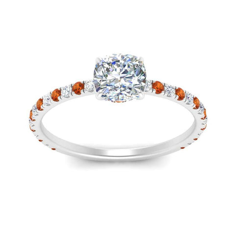 three-fourth-under-halo-cushion-cut-diamond-engagement-ring-with-orange-sapphire-in-FD9168CURGSAORANGLE3-NL-WG