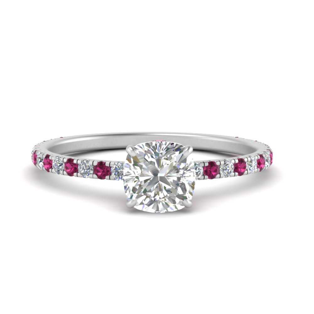 three-fourth-under-halo-cushion-cut-diamond-engagement-ring-with-pink-sapphire-in-FD9168CURGSADRPIANGLE3-NL-WG