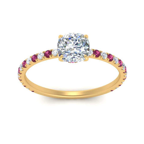 three-fourth-under-halo-cushion-cut-diamond-engagement-ring-with-pink-sapphire-in-FD9168CURGSADRPIANGLE3-NL-YG