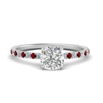 Load image into Gallery viewer, three-fourth-under-halo-cushion-cut-diamond-engagement-ring-with-ruby-in-FD9168CURGRUDRANGLE3-NL-WG
