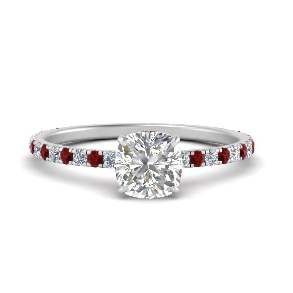 three-fourth-under-halo-cushion-cut-diamond-engagement-ring-with-ruby-in-FD9168CURGRUDRANGLE3-NL-WG