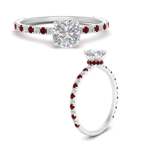 three-fourth-under-halo-cushion-cut-diamond-engagement-ring-with-ruby-in-FD9168CURGRUDRANGLE3-NL-WG