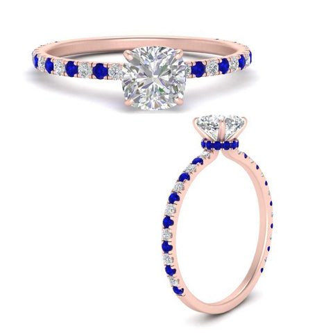 three-fourth-under-halo-cushion-cut-diamond-engagement-ring-with-sapphire-in-FD9168CURGSABLANGLE3-NL-RG