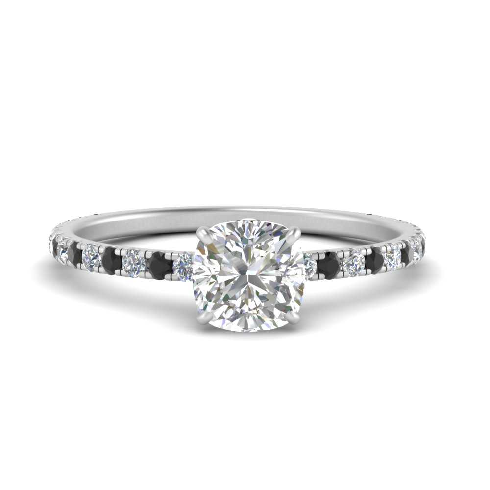 three-fourth-under-halo-cushion-cut-engagement-ring-with-black-diamond-in-FD9168CURGBLACKANGLE3-NL-WG