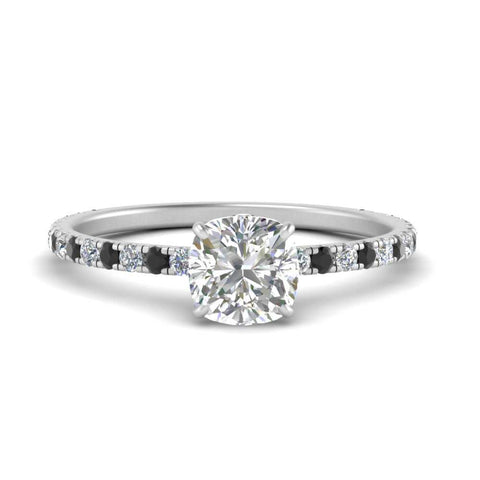 three-fourth-under-halo-cushion-cut-engagement-ring-with-black-diamond-in-FD9168CURGBLACKANGLE3-NL-WG