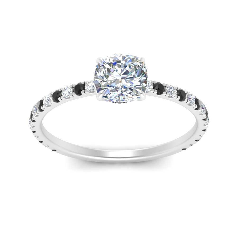 three-fourth-under-halo-cushion-cut-engagement-ring-with-black-diamond-in-FD9168CURGBLACKANGLE3-NL-WG