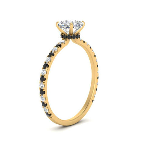 three-fourth-under-halo-cushion-cut-engagement-ring-with-black-diamond-in-FD9168CURGBLACKANGLE3-NL-YG