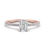 Load image into Gallery viewer, three-fourth-under-halo-emerald-cut-diamond-engagement-ring-in-FD9168EMRANGLE3-NL-RG