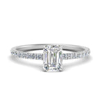 Load image into Gallery viewer, three-fourth-under-halo-emerald-cut-diamond-engagement-ring-in-FD9168EMRANGLE3-NL-WG