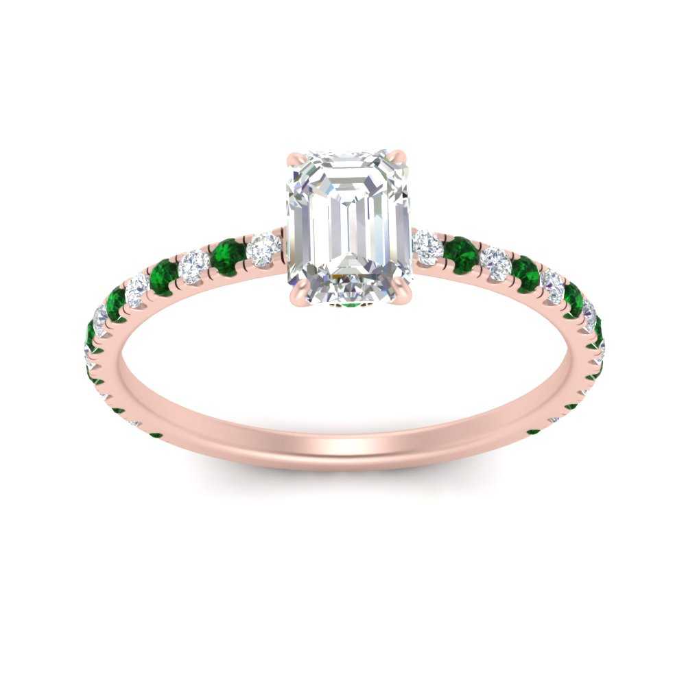 three-fourth-under-halo-emerald-cut-diamond-engagement-ring-with-emerald-in-FD9168EMRGEMGRANGLE3-NL-RG