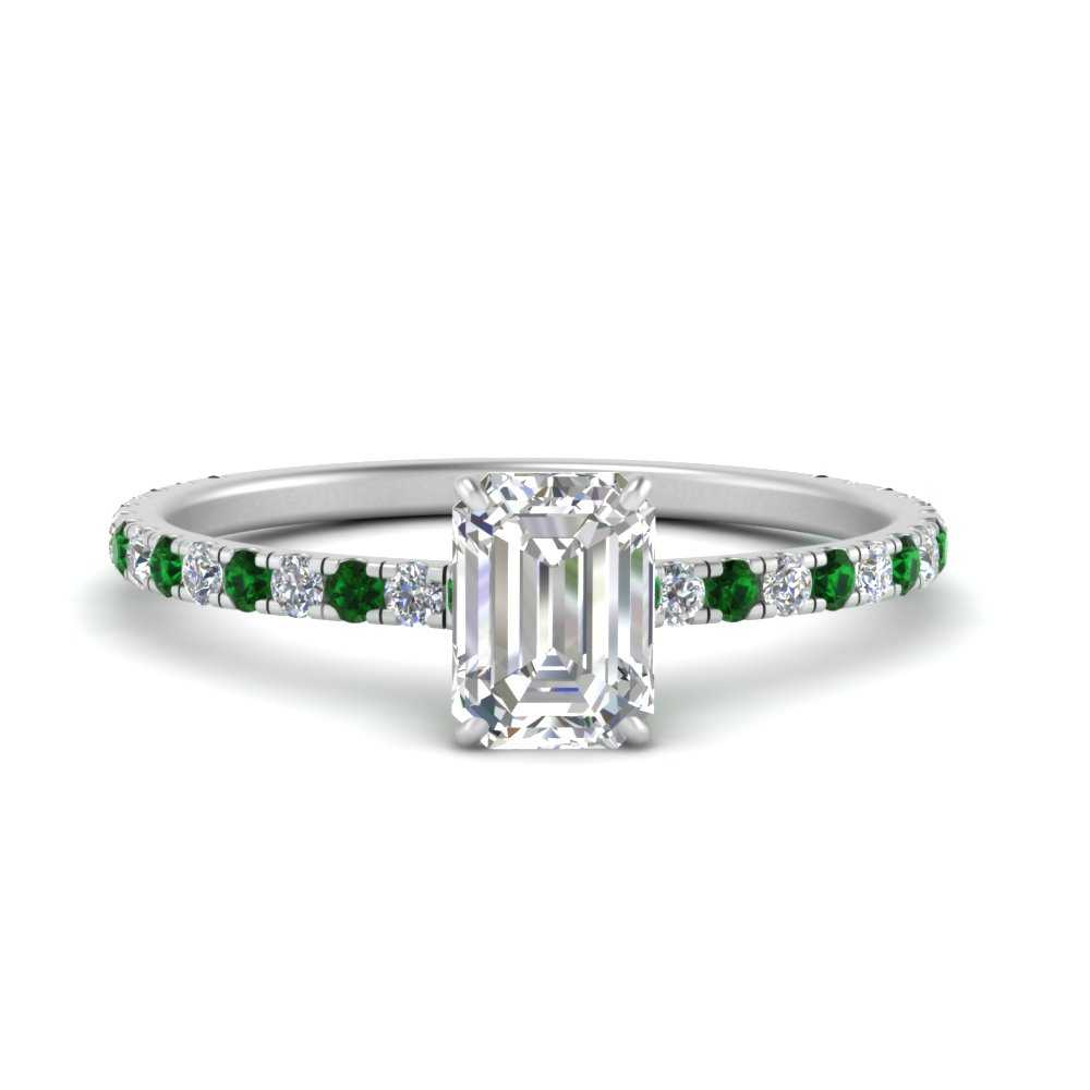 three-fourth-under-halo-emerald-cut-diamond-engagement-ring-with-emerald-in-FD9168EMRGEMGRANGLE3-NL-WG