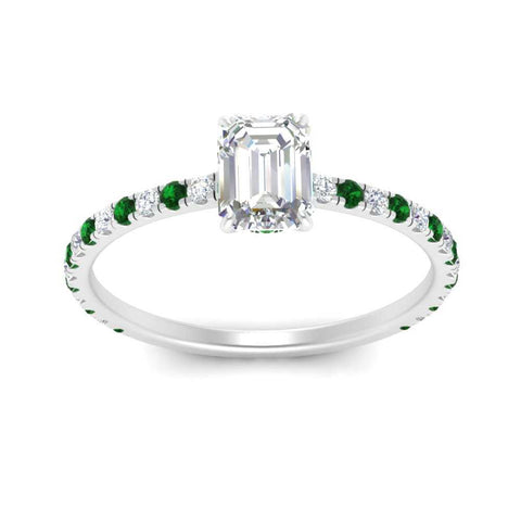 three-fourth-under-halo-emerald-cut-diamond-engagement-ring-with-emerald-in-FD9168EMRGEMGRANGLE3-NL-WG