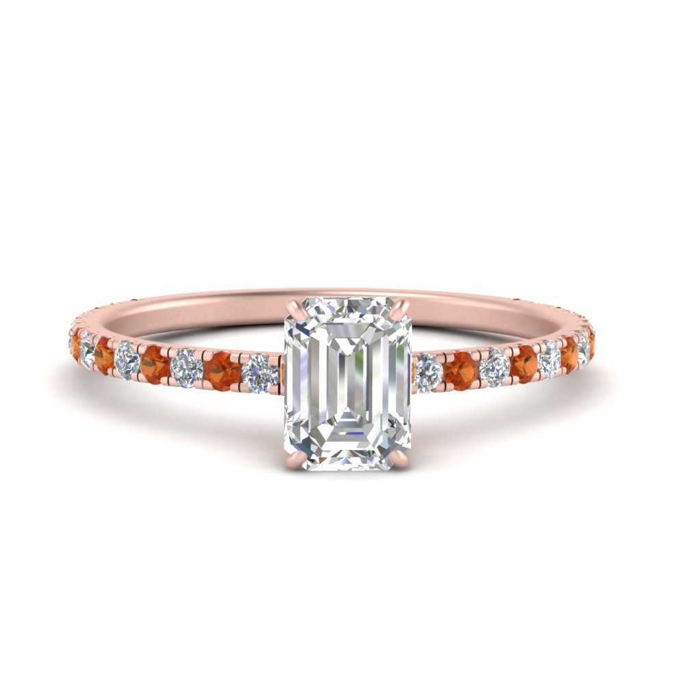 three-fourth-under-halo-emerald-cut-diamond-engagement-ring-with-orange-sapphire-in-FD9168EMRGSAORANGLE3-NL-RG