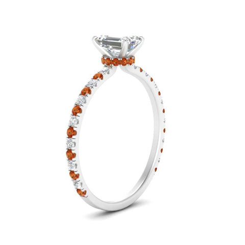three-fourth-under-halo-emerald-cut-diamond-engagement-ring-with-orange-sapphire-in-FD9168EMRGSAORANGLE3-NL-WG