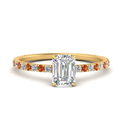 three-fourth-under-halo-emerald-cut-diamond-engagement-ring-with-orange-sapphire-in-FD9168EMRGSAORANGLE3-NL-YG