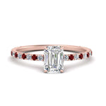 Load image into Gallery viewer, three-fourth-under-halo-emerald-cut-diamond-engagement-ring-with-ruby-in-FD9168EMRGRUDRANGLE3-NL-RG
