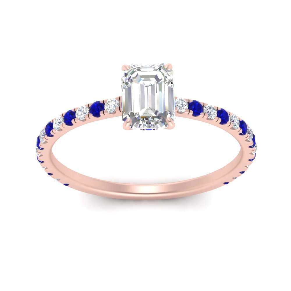 three-fourth-under-halo-emerald-cut-diamond-engagement-ring-with-sapphire-in-FD9168EMRGSABLANGLE3-NL-RG