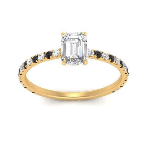 three-fourth-under-halo-emerald-cut-engagement-ring-with-black-diamond-in-FD9168EMRGBLACKANGLE3-NL-YG