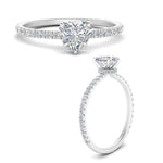 Load image into Gallery viewer, three-fourth-under-halo-heart-shaped-diamond-engagement-ring-in-FD9168HTRANGLE3-NL-WG
